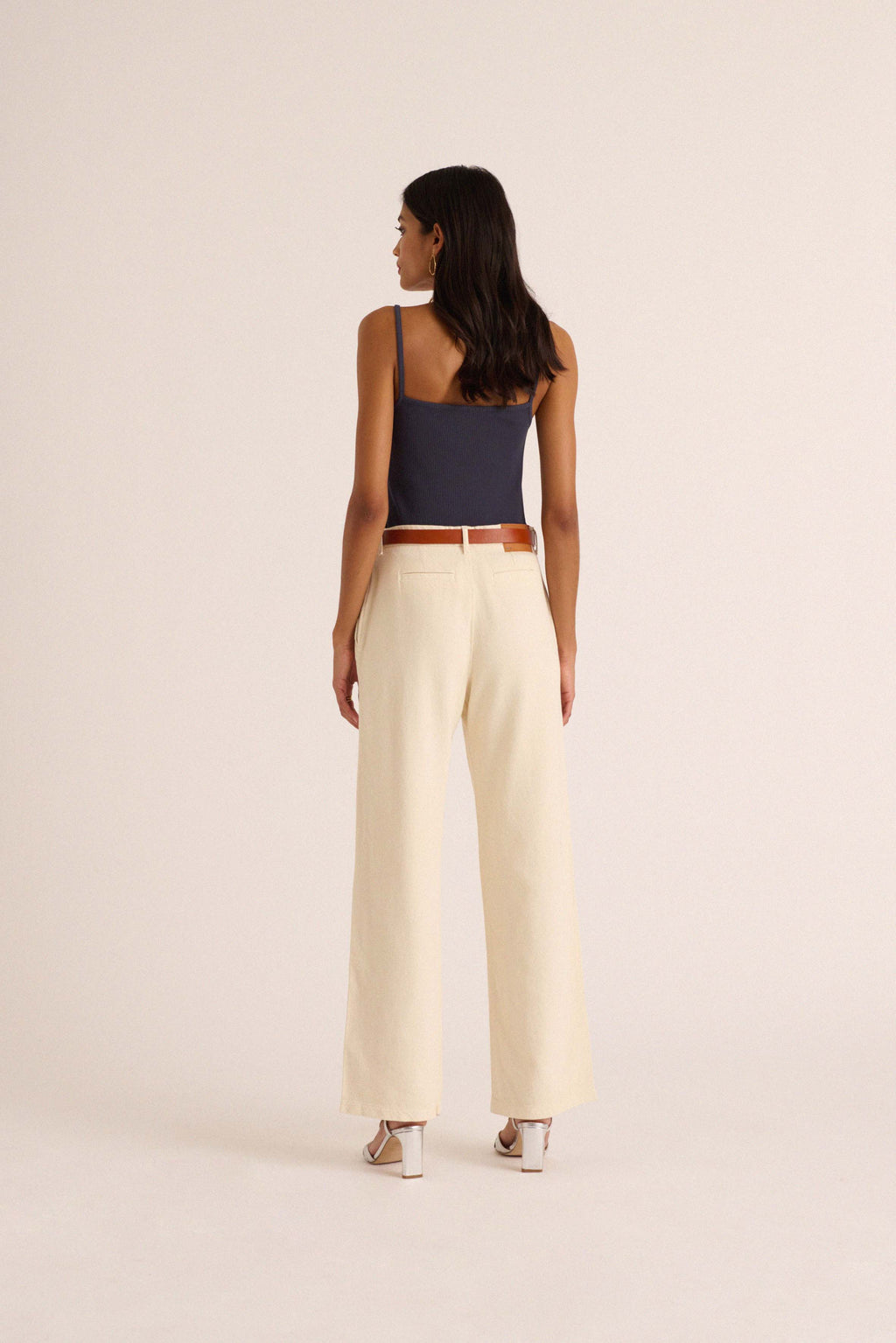 Pantalon Large en Coton