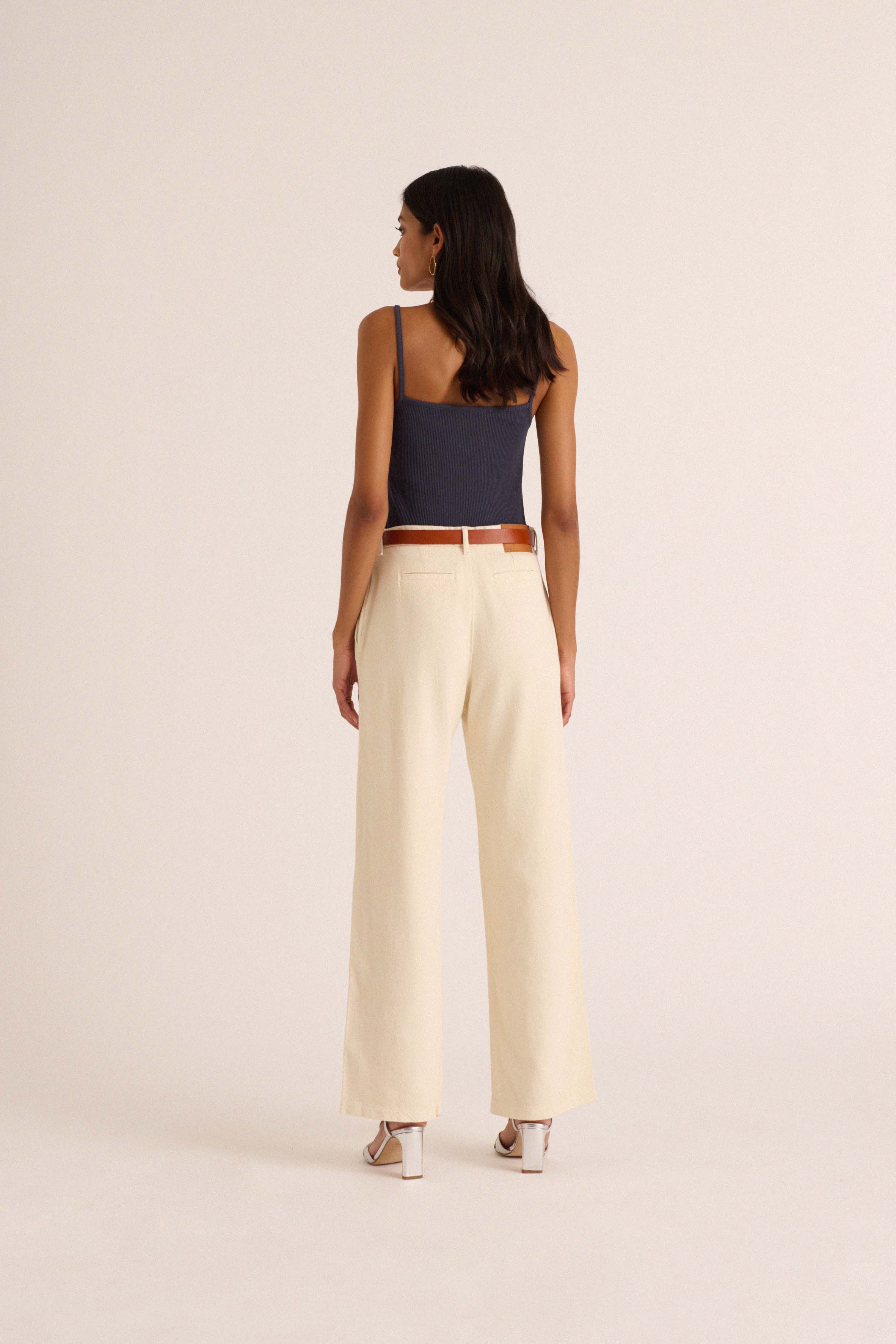 Pantalon Large en Coton