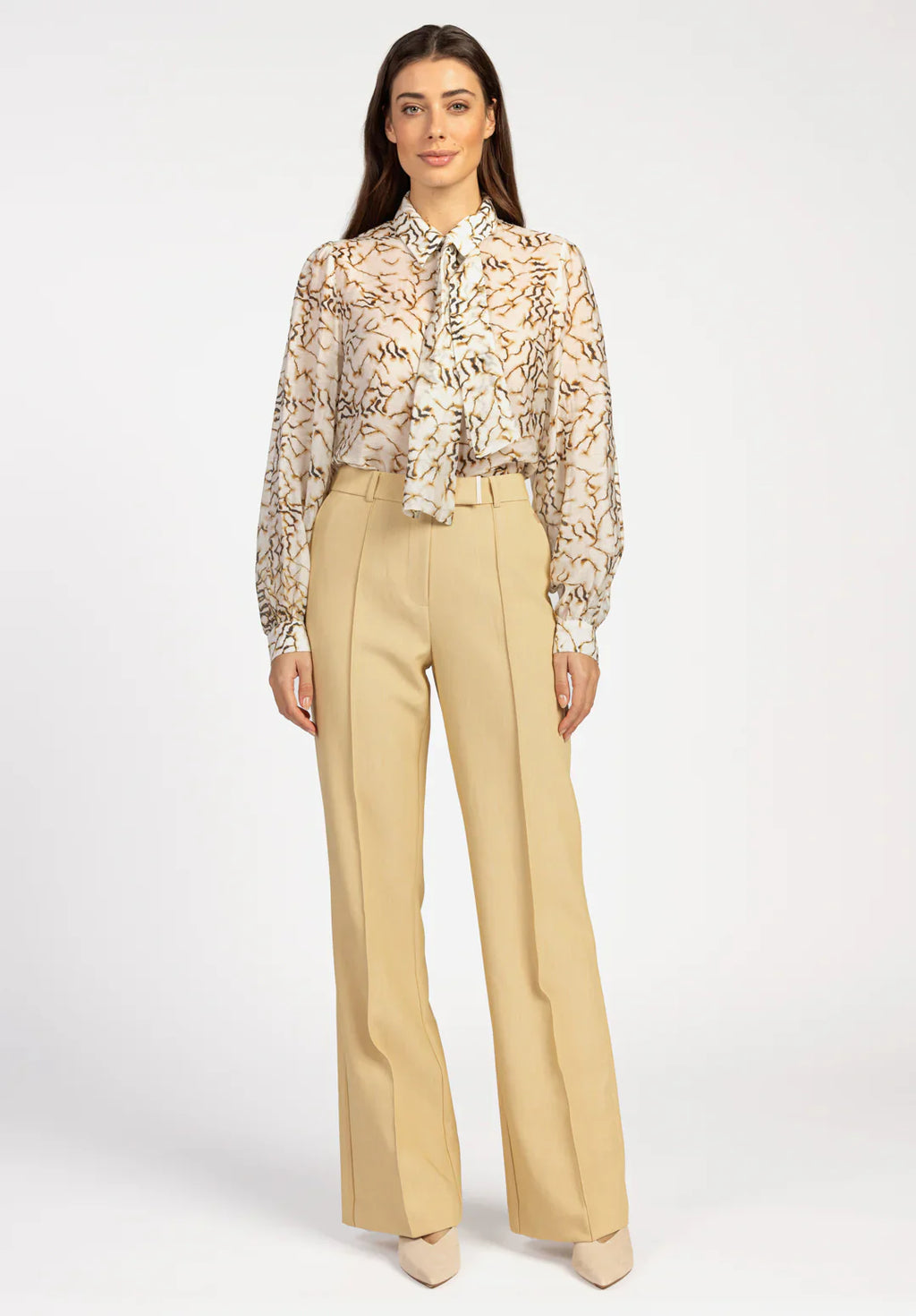 Ensemble Femme Tailleur | Gilet Cintré Et Pantalon Large | Tissu Confortable Et Structuré