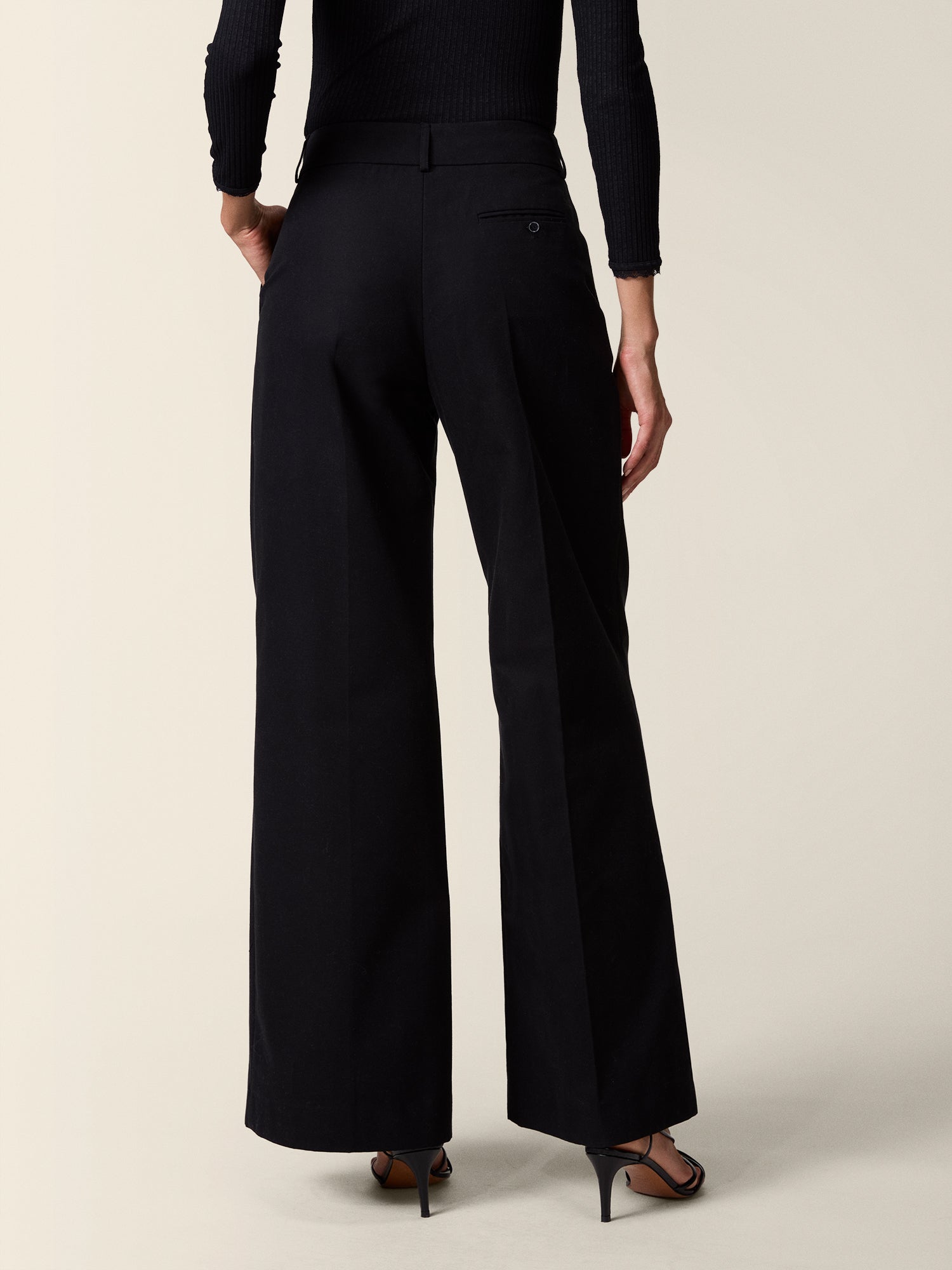 Pantalon Large Taille Haute
