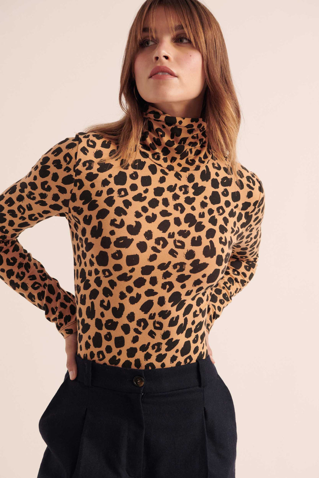 Pantalon Large Taille Haute