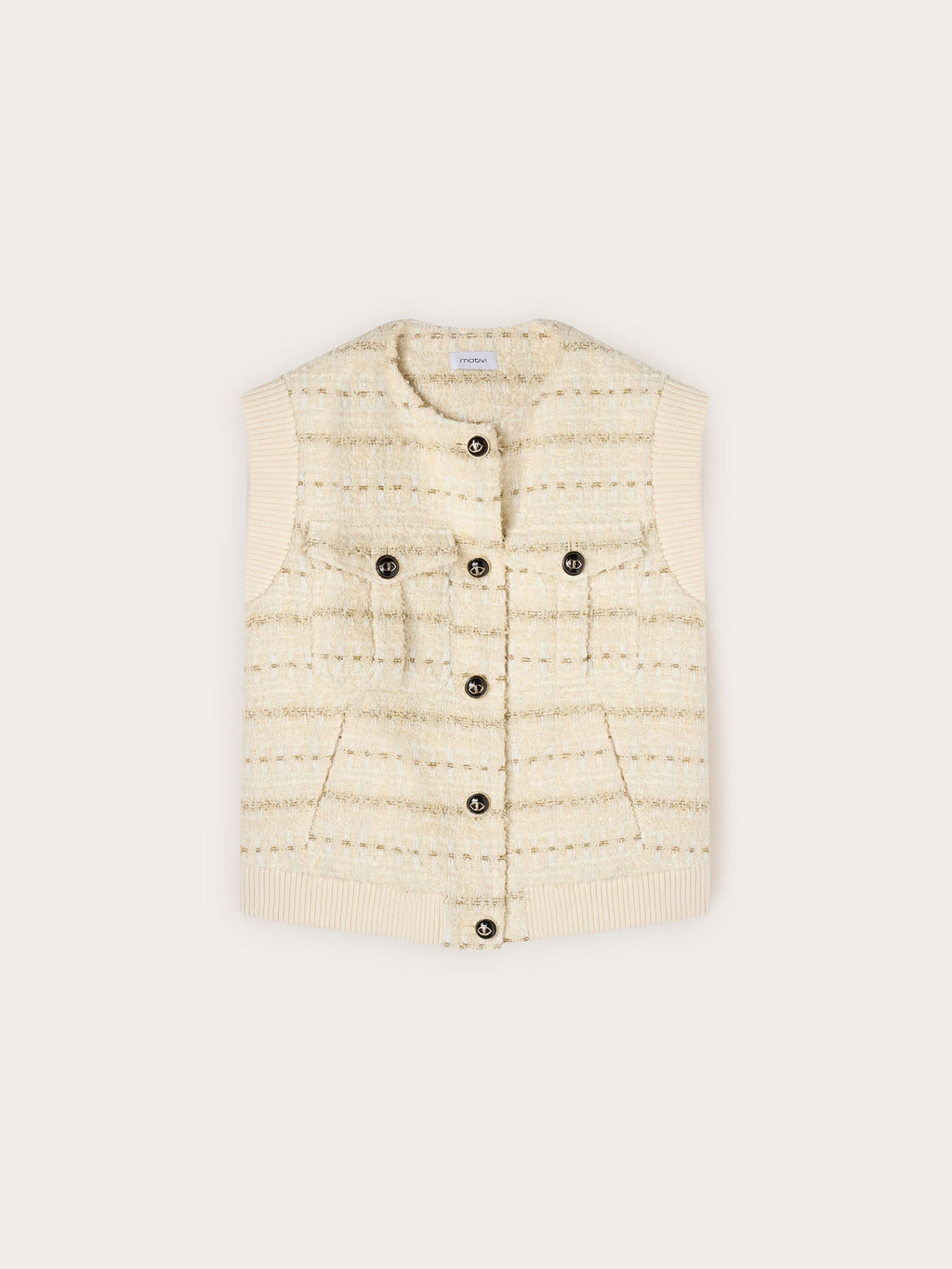 Gilet Sans Manches Texturé