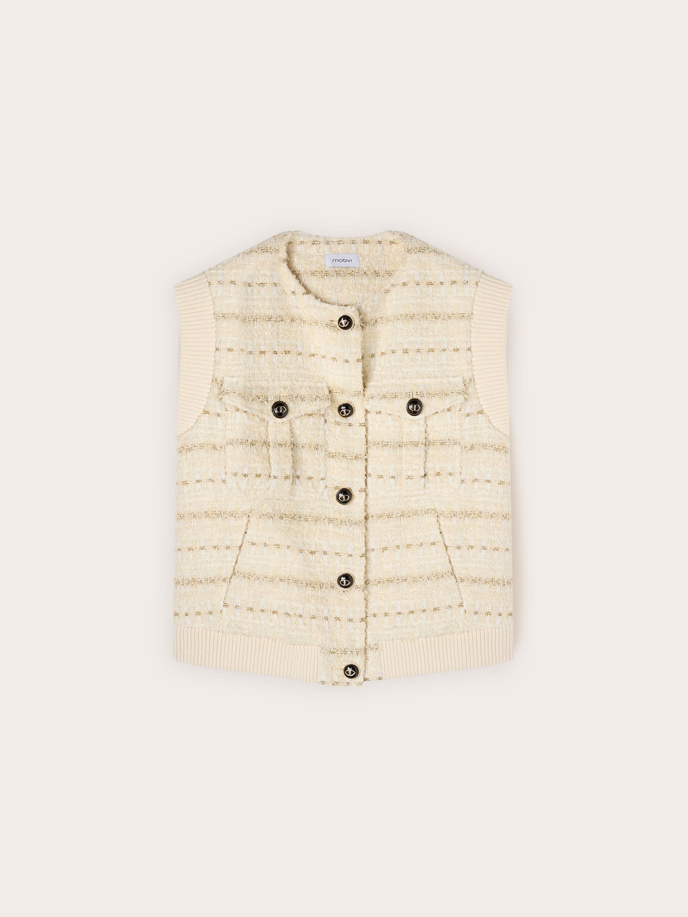 Gilet Sans Manches Texturé