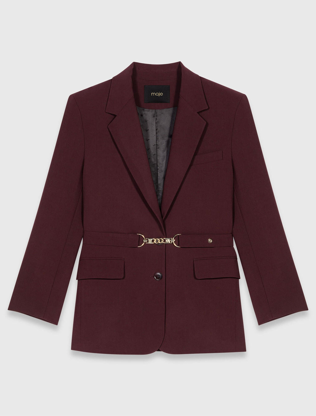 Manteau Ceinturé Oversize en Laine
