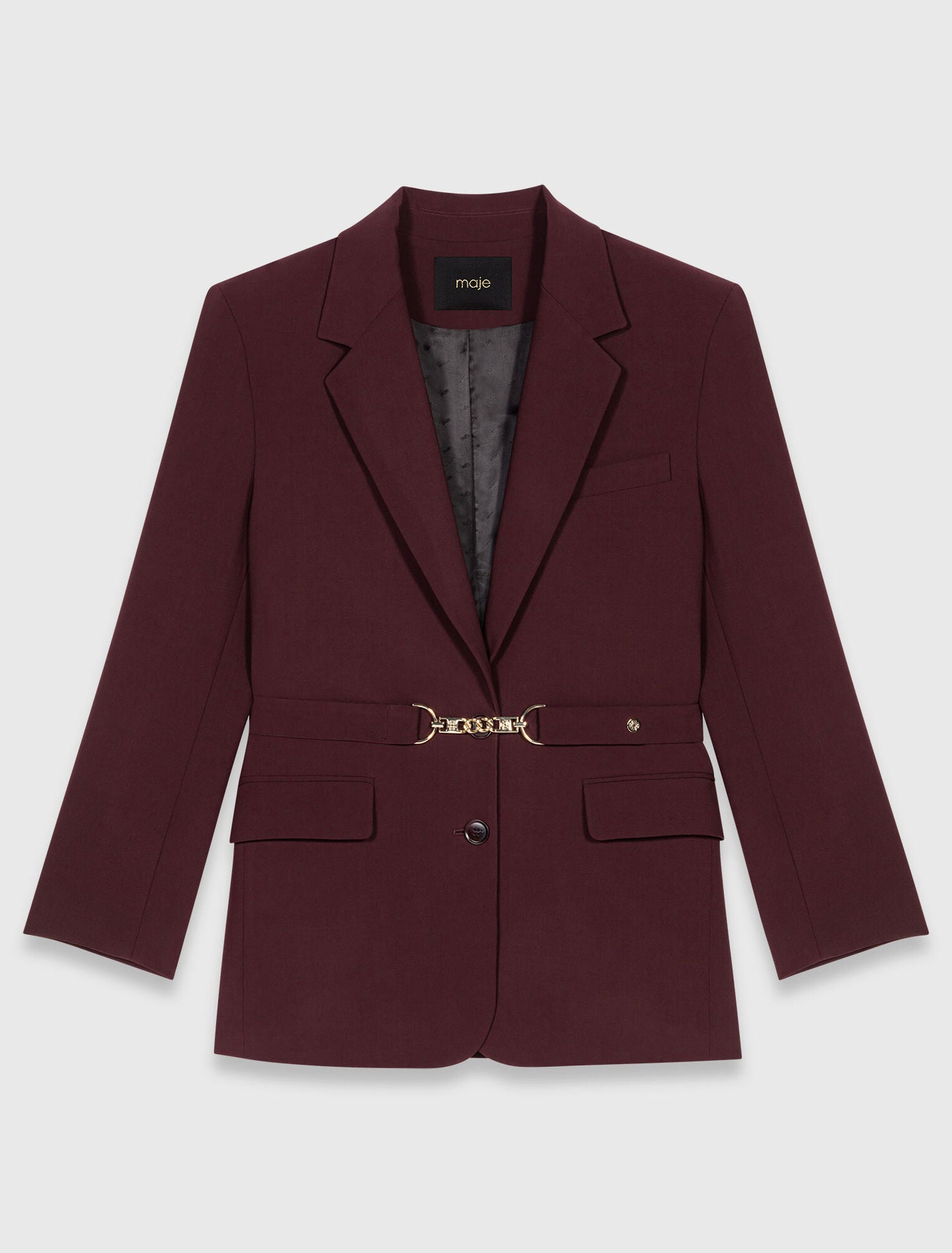 Manteau Ceinturé Oversize en Laine