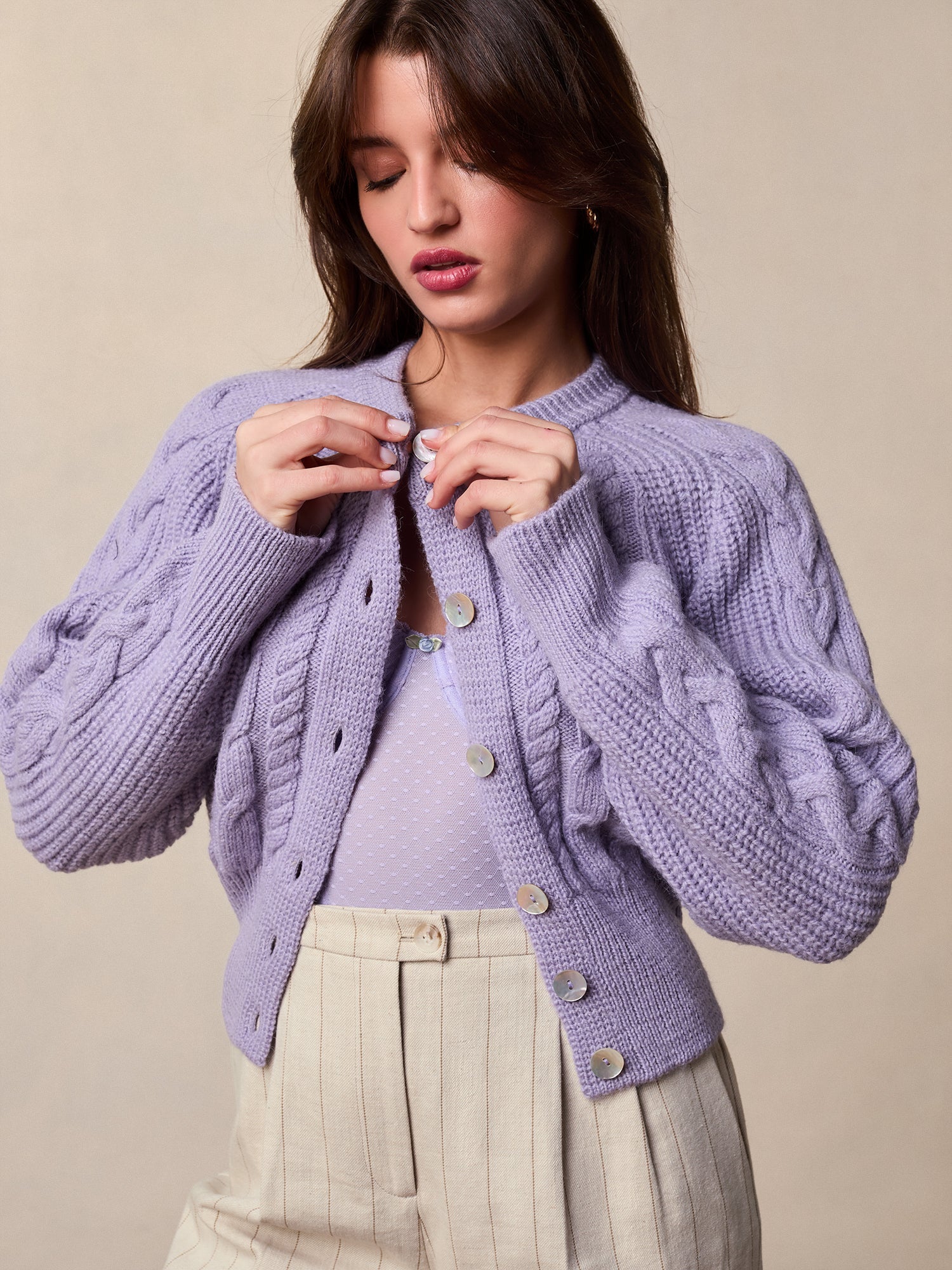 Cardigan Torsadé | Maille Douce et Élégante | Parfait pour les Journées Fraîches