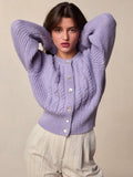 Cardigan Torsadé | Maille Douce et Élégante | Parfait pour les Journées Fraîches