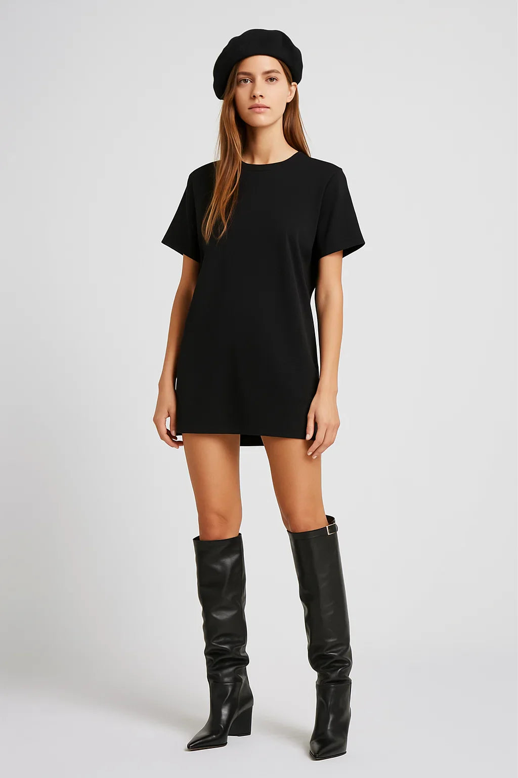Bottes Hautes Femme | Cuir Lisse Véritable Et Tige Souple | Élégantes Et Modernes Pour L’Hiver
