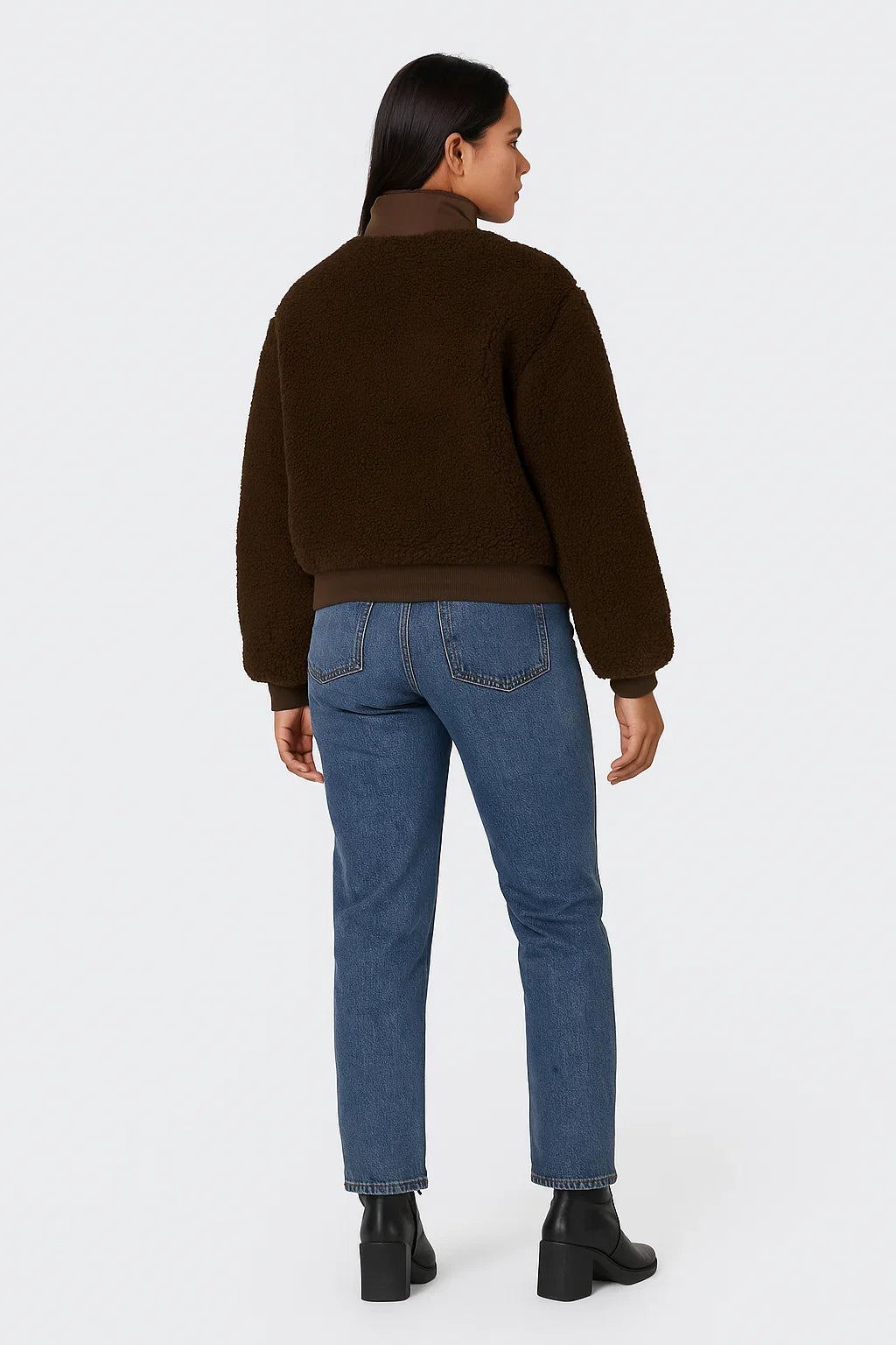 Veste Teddy Matelassée Courte