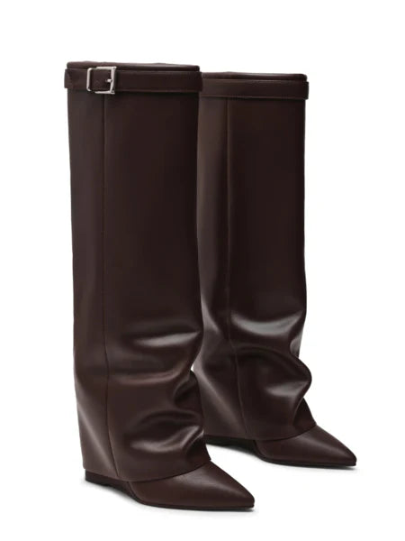 Bottes Hautes | Talon Intégré Et Bout Pointu | Parfaites Pour L’automne Et Les Looks Habillés